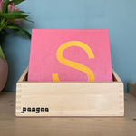 Montessori sandpapirbokstaver