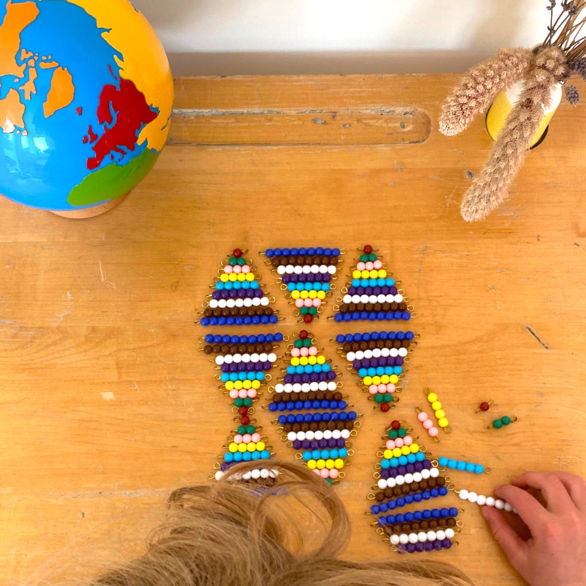 Beads Table Math Montessori Math Beads - Explore Math with the bead box – Pangea