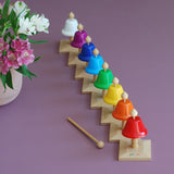 Montessori fargerike Klokkespill